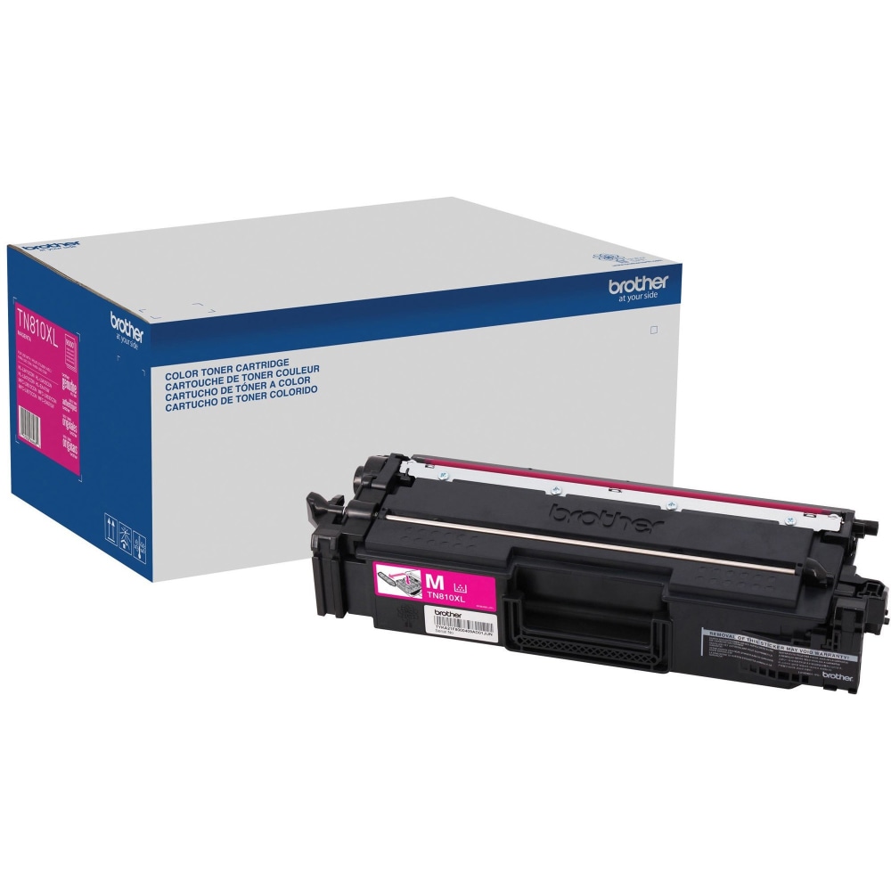 Brother TN810XLM Original High Yield Laser Toner Cartridge, Magenta, 1 Each, TN810XLM MPN:TN810XLM