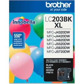 Brother® LC203BK (LC-203BK) High-Yield Ink 550 Page-Yield Black LC203BK