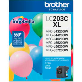 Brother® LC203C (LC-203C) High-Yield Ink 550 Page-Yield Cyan LC203C