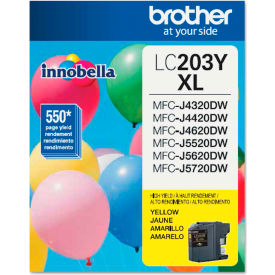 Brother® LC203Y (LC-203Y) High-Yield Ink 550 Page-Yield Yellow LC203Y