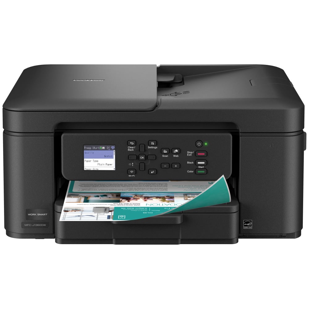 Brother Work Smart MFC-J1360DW Wireless Color Inkjet Printer, All-In-One Print/Scan/Copy, Best for home and home office MPN:MFCJ1360DW