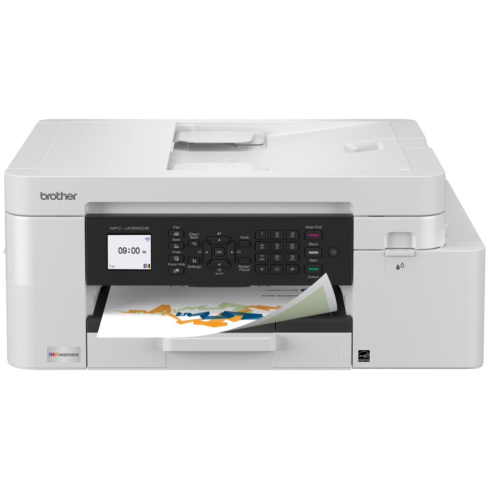 Brother INKvestment MFC-J4355DW Wireless Color Inkjet Printer, All-In-One Print/Scan/Copy/Fax, Best for home/small office MPN:MFCJ4355DW