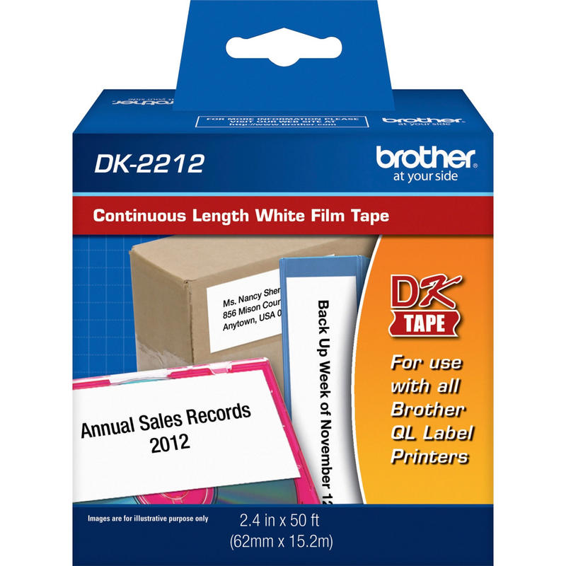 Brother DK2212 Label Tape, 2-3/7 X 50ft MPN:DK2212