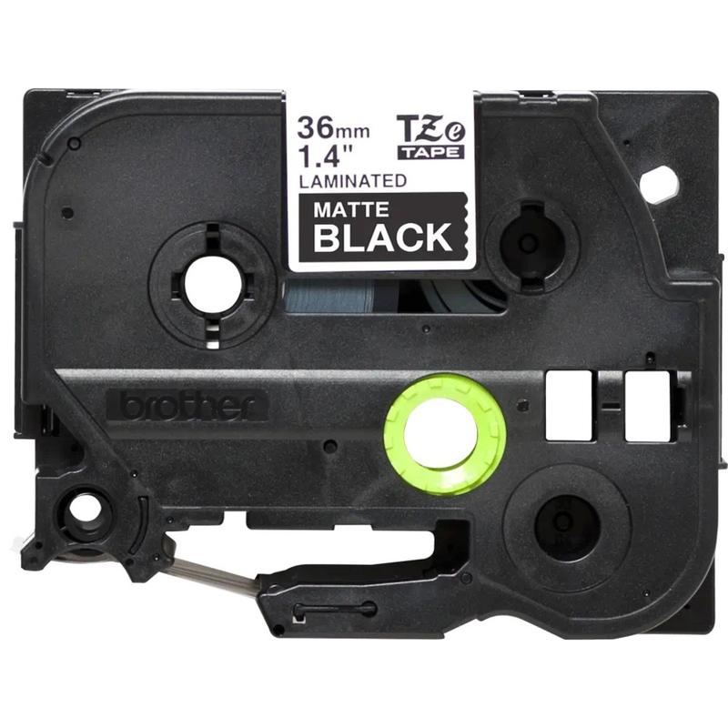 Brother P-Touch TZe-M365 Label Tape, 1-7/16in x 26-1/4ft, Matte Black/White MPN:TZEM365