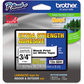 Brother® P-Touch® TZe Extra Strength Labeling Tape 3/4'