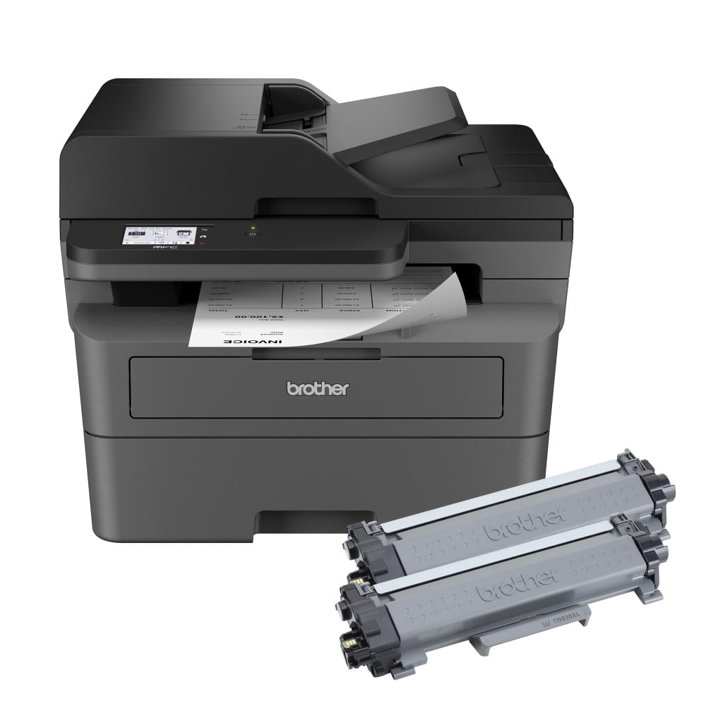 Brother MFC-L2820DW XL Wireless Compact Monochrome All-in-One Laser Printer with up to 4, 200 pages of toner included MPN:MFCL2820DWXL
