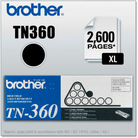 Brother® High-Yield Black Toner 2600 Page-Yield TN360