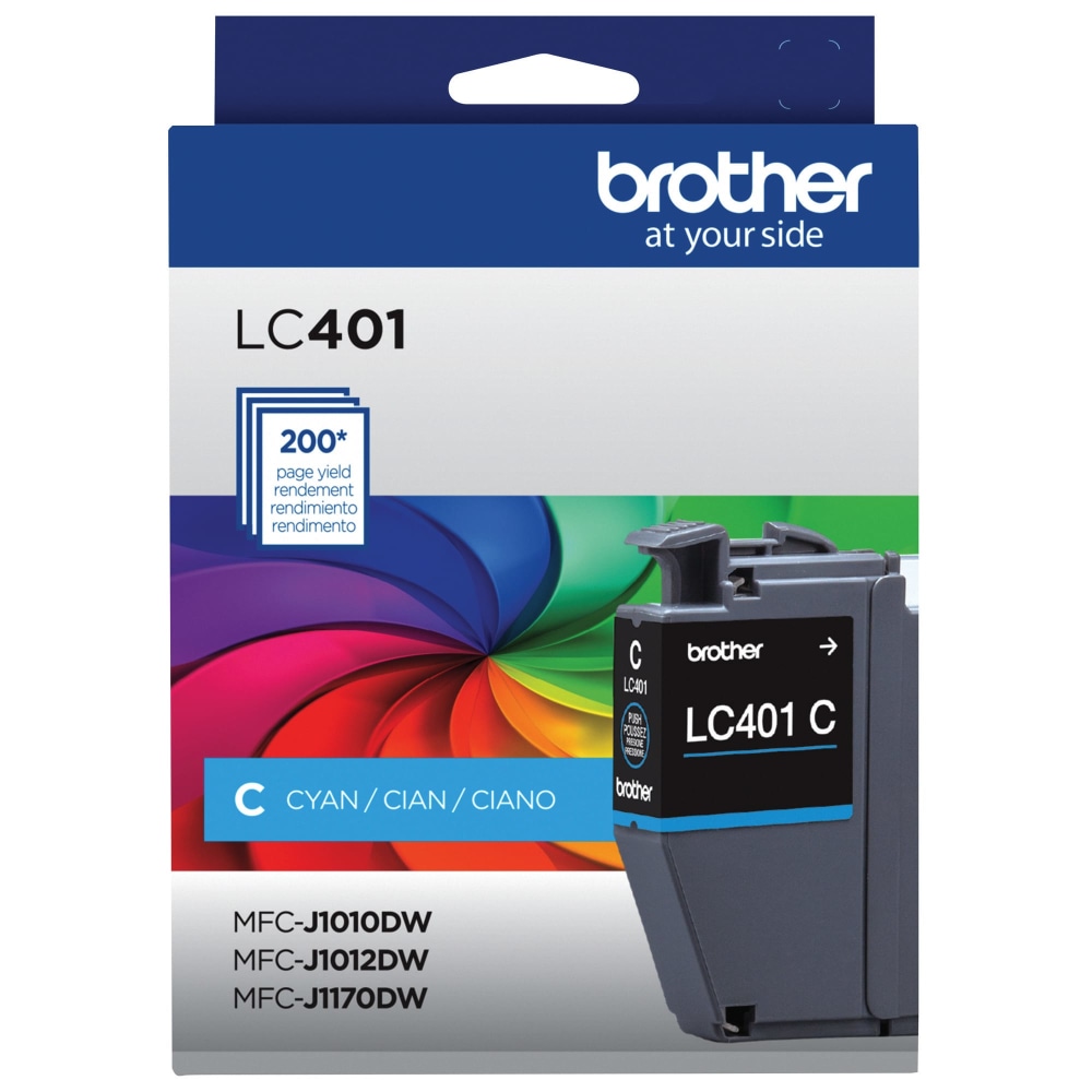 Brother LC401 Cyan Ink Cartridge, LC401C MPN:LC401CS