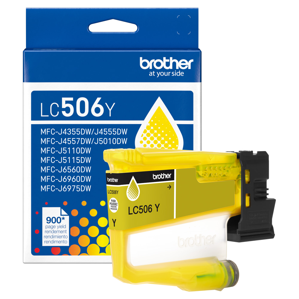 Brother LC506Y Yellow Standard Yield Ink Cartridge MPN:LC506YS