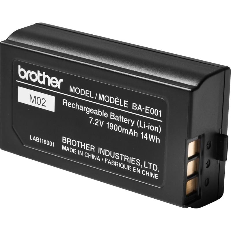 Brother BA-E001 - Printer battery - lithium ion - for Brother PT-P750; P-Touch PT-750, E300, E500, E550, H500, H75, P750; P-Touch EDGE PT-P750 (Min Order Qty 2) MPN:BAE001
