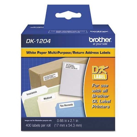 Pre-Cut Label Stock Roll, White MPN:DK-1204
