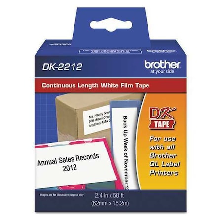 Brother DK2212 - Continuous Length Film Tape - 2.44