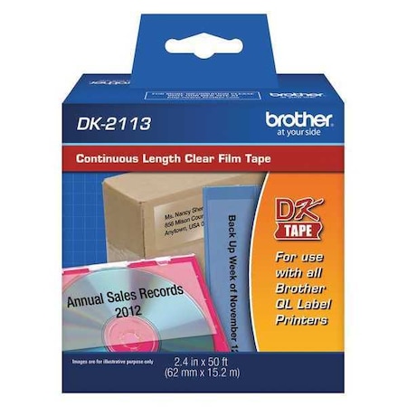 ContinuousLabelStock, Clear, Gloss MPN:DK2113