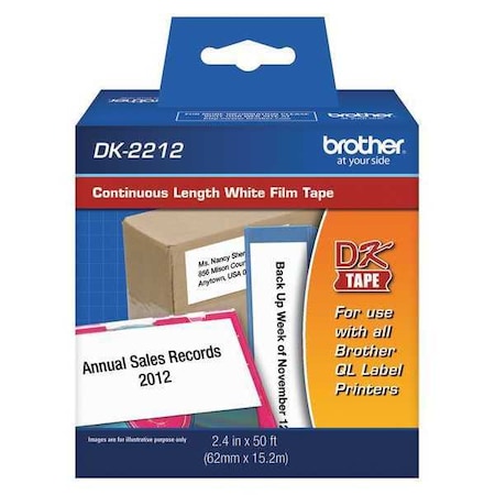 ContinuousLabelStock, White, Gloss MPN:DK2212