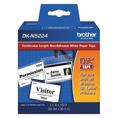 ContinuousLabelStock, White, Matte MPN:DKN5224