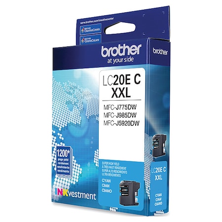 Ink Cartridge, Suprhi, Lc20 Yield, Cyan MPN:LC20EC