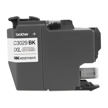 Brother Genuine LC3029BK INKvestment Super High Yield Black Ink Cartridge - Inkjet - Super High Yield - Black MPN:LC3029BK