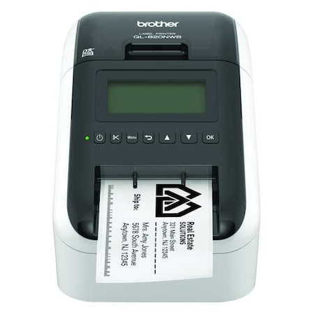 Desktop Label Printer, 300 dpi / 600 dpi, 2.3 in Max. Print Width, Brother QL MPN:QL-820NWB
