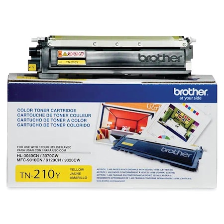 Toner, 1400 Page-Yield, Yellow MPN:TN210Y