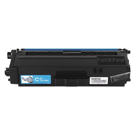 Brother Genuine TN336C High Yield Cyan Toner Cartridge - Laser - High Yield - 3500 Pages - Cyan - 1 Each MPN:TN336C
