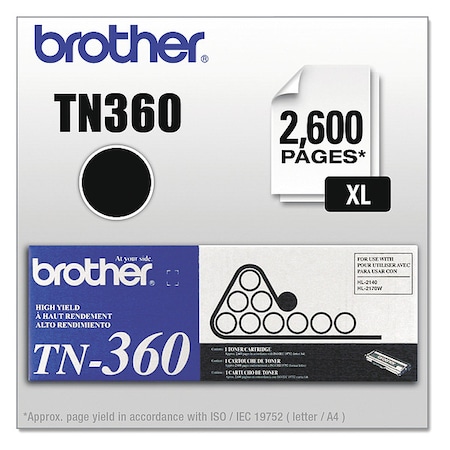 High Yield Toner Cartridge, Black MPN:TN360