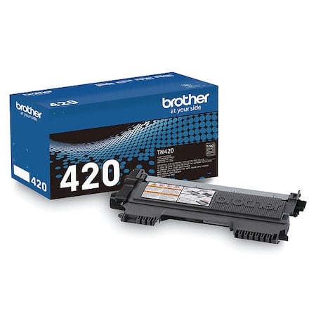Brother Genuine TN420 Mono Laser Toner Cartridge - Laser - Monochrome Toner - Black - 1 Each MPN:TN420