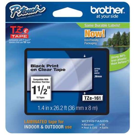 Label/RibbonCartridge, Clear, 1-1/2inW MPN:TZE161G