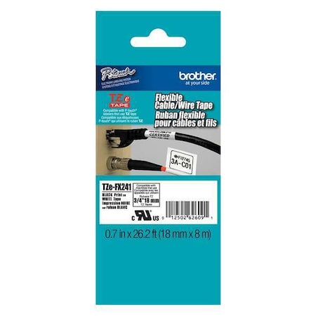 Flag Label, White, Polyester MPN:TZEFX241G