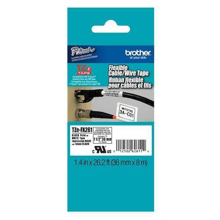 Flag Label, White, Polyester MPN:TZEFX261G