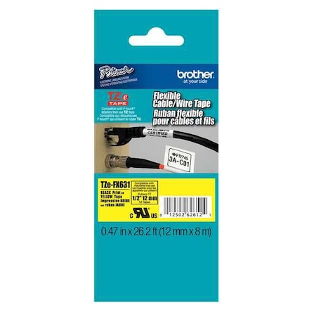 Flag Label, White, Polyester MPN:TZEFX631G