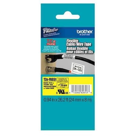 Flag Label, White, Polyester MPN:TZEFX651G