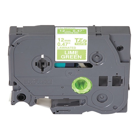 Label, White/Lime Green, .47