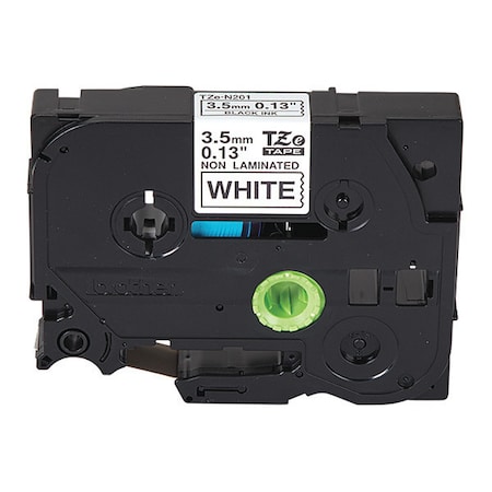 Non Laminate Label, Blk/Wht, .13