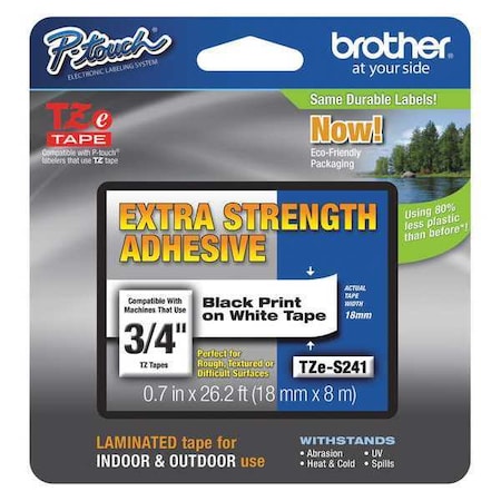 Label/Ribbon Cartridge, White, Gloss, 3/4 in W MPN:TZES241G