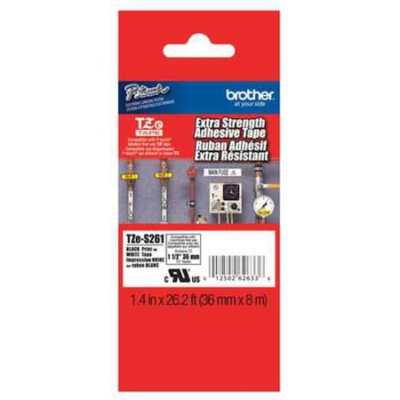 Label/Ribbon Cartridge, White, 1-1/2 in W MPN:TZES261G