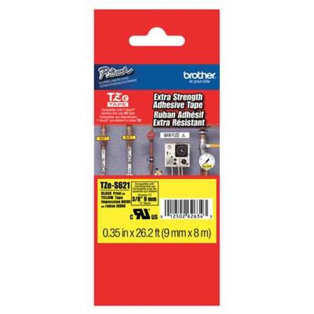 Label/Ribbon Cartridge, Yellow, 3/8 in W MPN:TZES621G