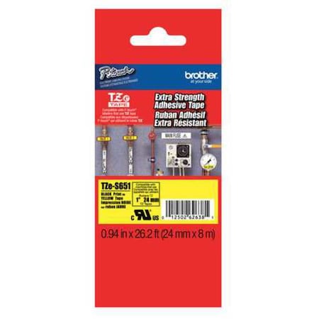 Label/Ribbon Cartridge, Yellow, Gloss, 1 in W MPN:TZES651G