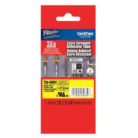 Label/RibbonCartridge, Yellow, 1-1/2inW MPN:TZES661G