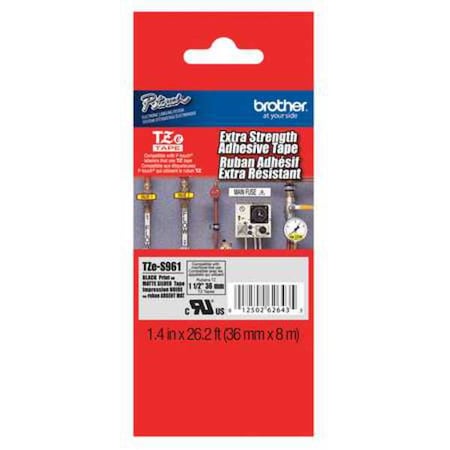 Label/Ribbon Cartridge, Silver, 1-1/2 in W MPN:TZES961G