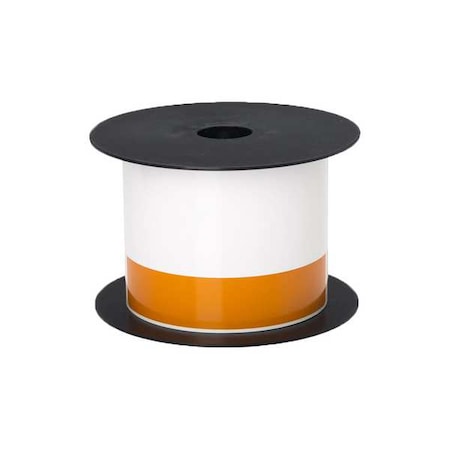 Pre-CutLabelStockRoll, White/Orange, Gloss MPN:BMSLT306CNT
