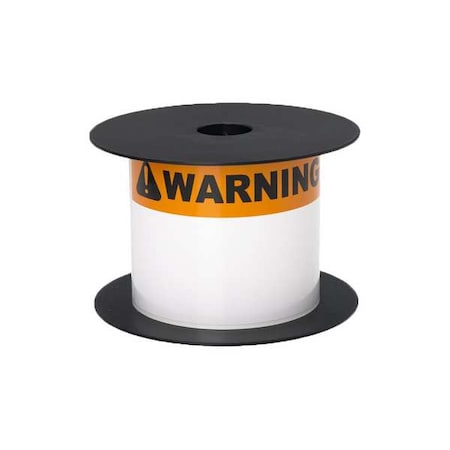 Pre-CutLabelStockRoll, Orange/White, Gloss MPN:BMSLT35WARN