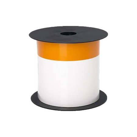 Pre-CutLabelStockRoll, Orange/White, Gloss MPN:BMSLT46OR