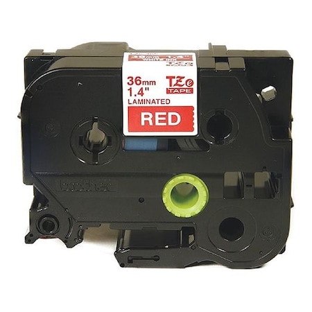 Label Tape Cartridge, White/Red, Labels/Roll: Continuous MPN:TZe465