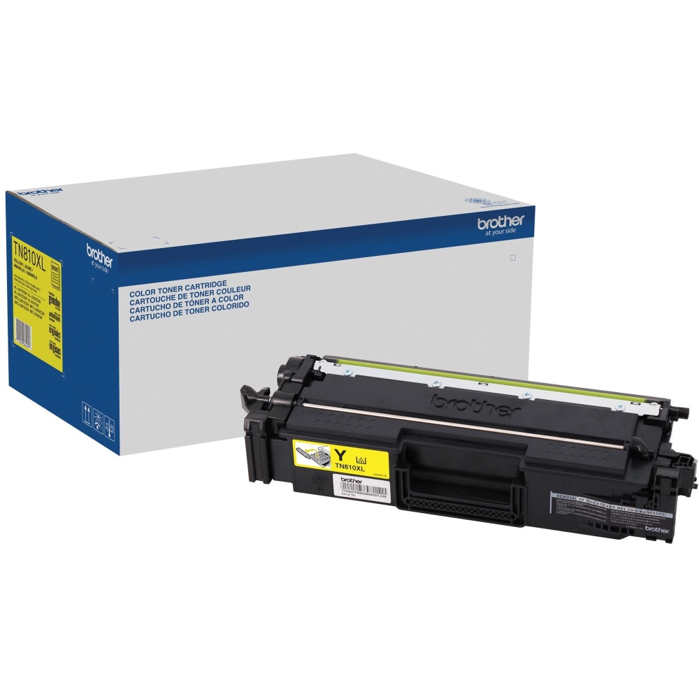 Brother TN810XLY Original High Yield Laser Toner Cartridge - Yellow - 1 Each - 9000 Pages MPN:TN810XLY