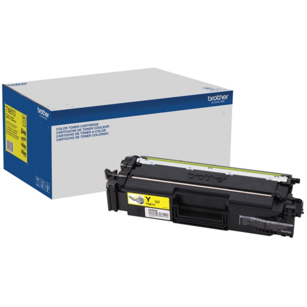Brother TN810Y Original Standard Yield Laser Toner Cartridge - Yellow - 1 Each - 6500 Pages MPN:TN810Y