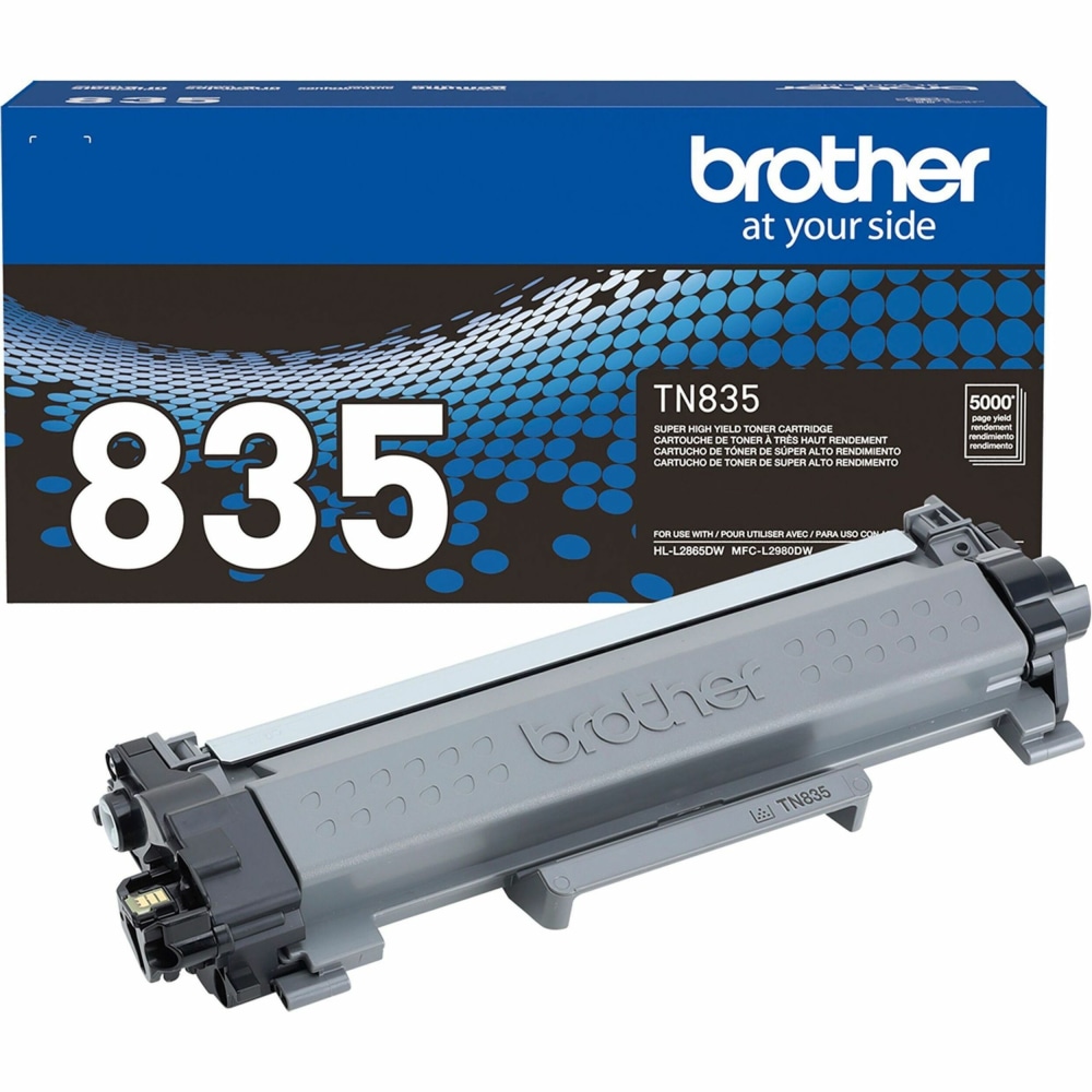 Brother TN835 Original Super High Yield Laser Toner Cartridge - Black - 1 Each - 5000 Pages MPN:TN835