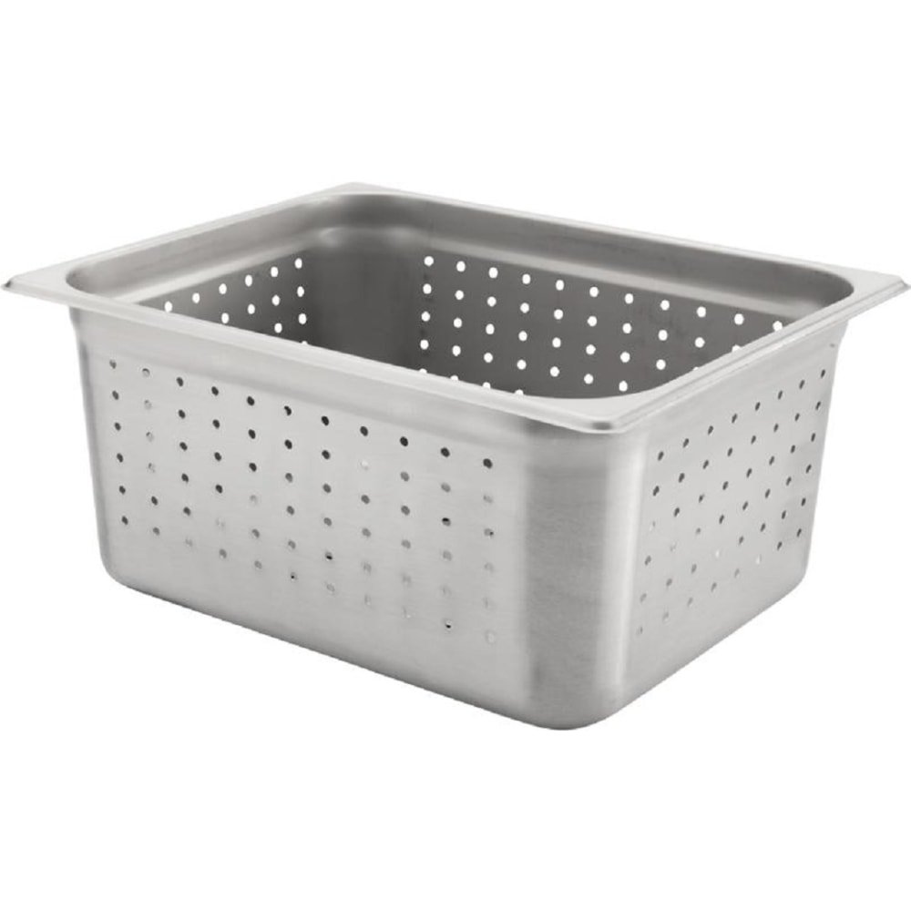 Hoffman Tech Browne Stainless Steel Steam Table Pans, 1/2 Size, Silver, Pack Of 12 Pans, 21216 MPN:21216