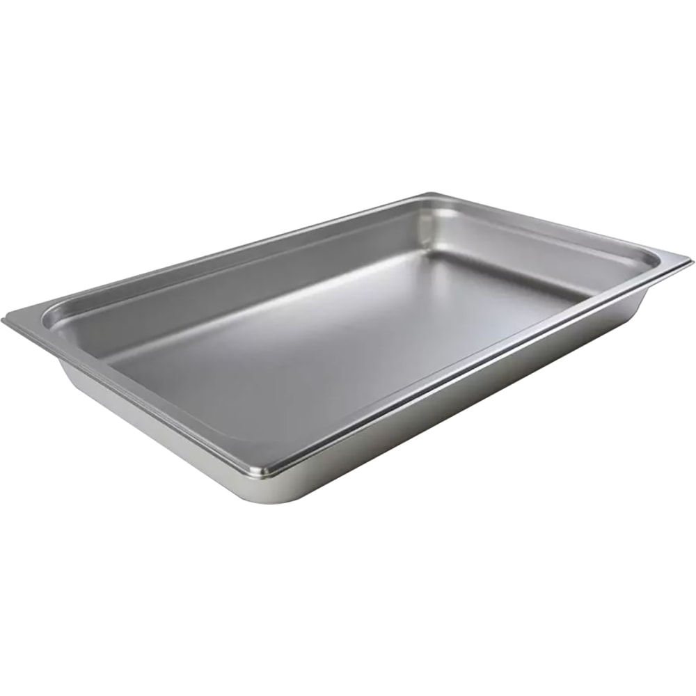 Hoffman Tech Browne Stainless Steel Steam Table Pans, Full Size, Silver, Pack Of 12 Pans MPN:22002