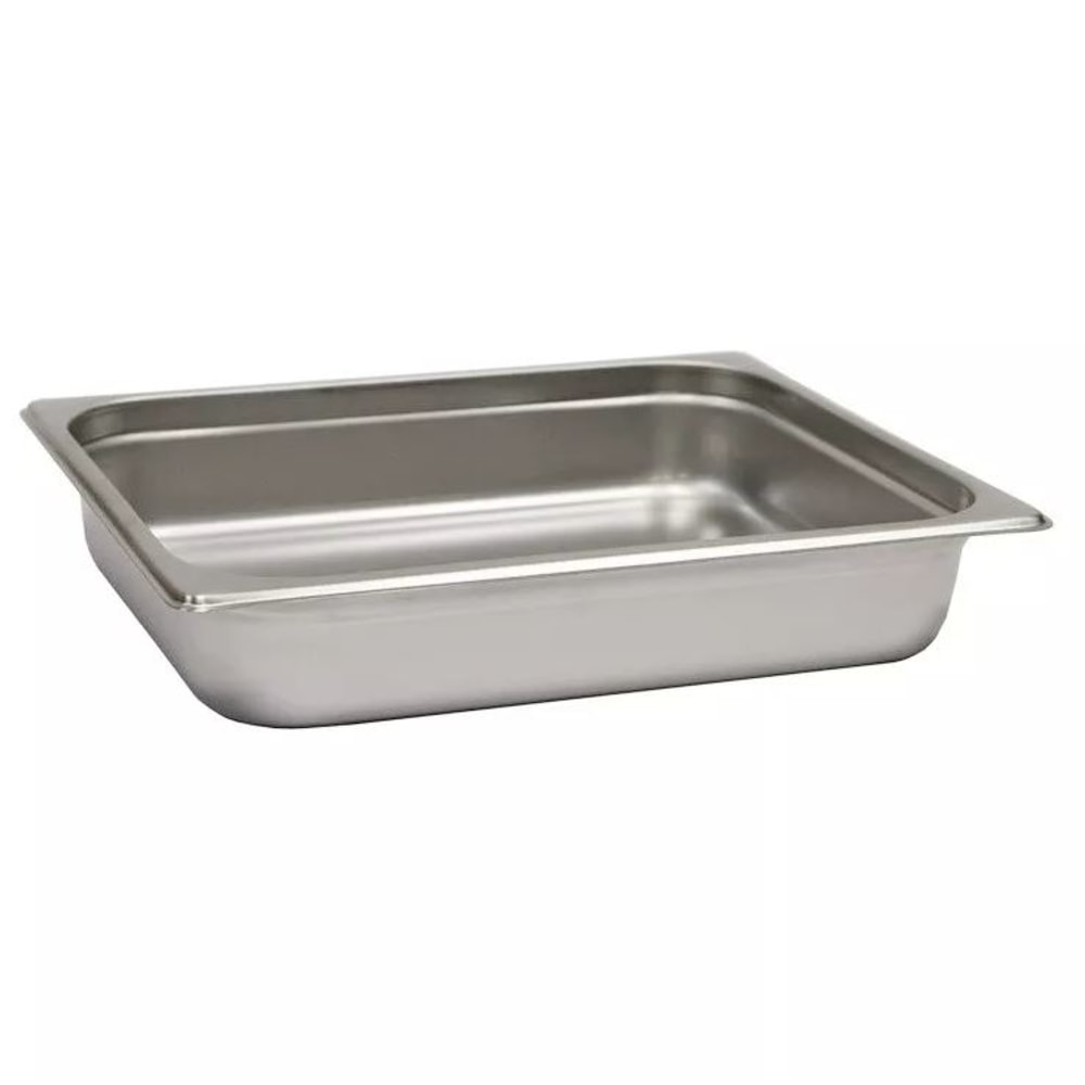 Hoffman Tech Browne Stainless Steel Steam Solid Table Pans, 1/2 Size, Silver, Set Of 24 Pans MPN:22122