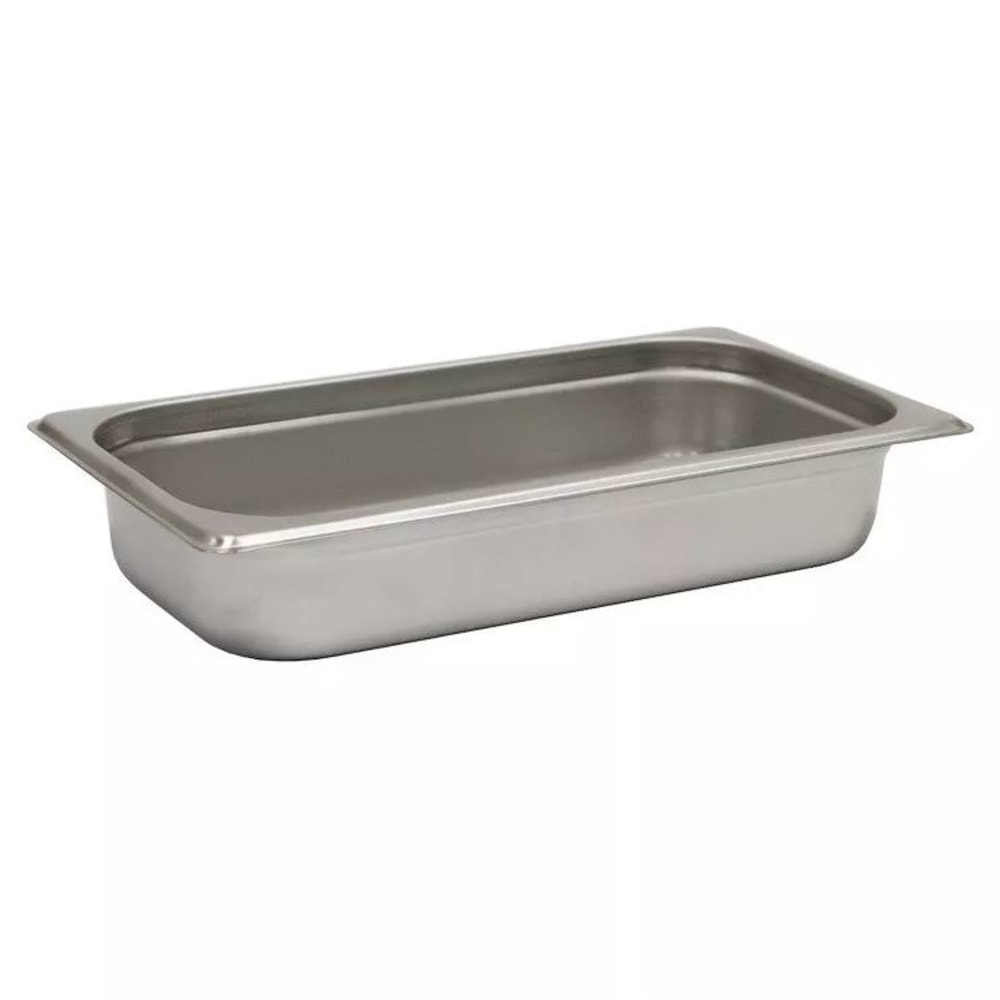 Hoffman Tech Browne Stainless Steel Steam Table Pans, 1/3 Size, Silver, Set Of 48 Pans MPN:22132